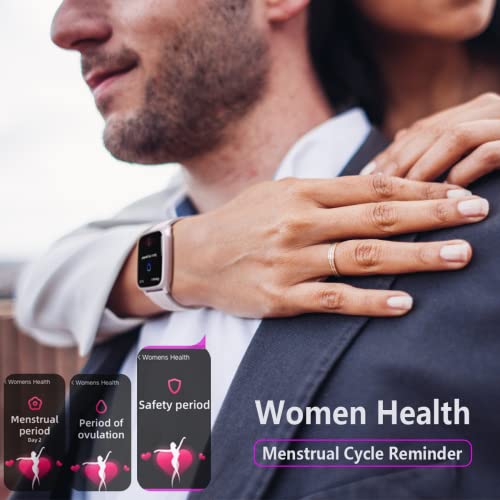 FITVII Fitness Tracker, Smart Watch with 24/7 Blood Pressure Heart Rate and Blood Oxygen Monitor, Sleep Tracker with Calorie Step Counter, IP68 Waterproof Activity Tracker for Women Men Android iOS from FITVII