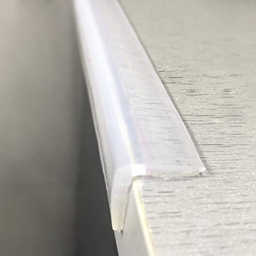Edge Protector 100% Silicone, 6ft Baby Proofing Corners Clear Guards, Pre-Tape Adhesive Soft for Kids Safety, Child Table Cabinets Furniture Bumper (0.6x0.6in(Width)) by Angloria