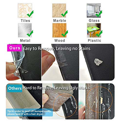 Edge Protector 100% Silicone, 6ft Baby Proofing Corners Clear Guards, Pre-Tape Adhesive Soft for Kids Safety, Child Table Cabinets Furniture Bumper (0.6x0.6in(Width)) by Angloria