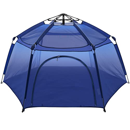 Alvantor Kids Tents Pop Up Play Tent Indoor Outdoor Playhouse for Babies Toddlers Children Camping Playground Playpen Play Yard 7'x7'x44"H Navy Patent by Alvantor