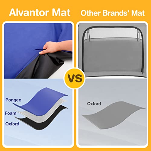 Alvantor Kids Tents Pop Up Play Tent Indoor Outdoor Playhouse for Babies Toddlers Children Camping Playground Playpen Play Yard 7'x7'x44"H Navy Patent by Alvantor