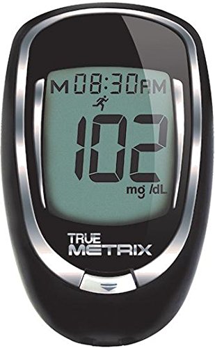 OWell TrueMetrix Blood Glucose Testing Kit. Includes: Meter, 10 Test Strips, 10 Lancets, Adjustable Lancing Device, Control Solution, Owners Log Book & Manual by Trividia Health