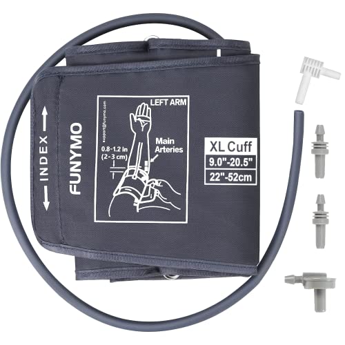 Extra Large Blood Pressure Cuff Arm, 8.6''-20.4'' Extra XL Replacement Cuff Compatible with All Omron Blood Pressure Machine (BP Machine Not Included) from funymo