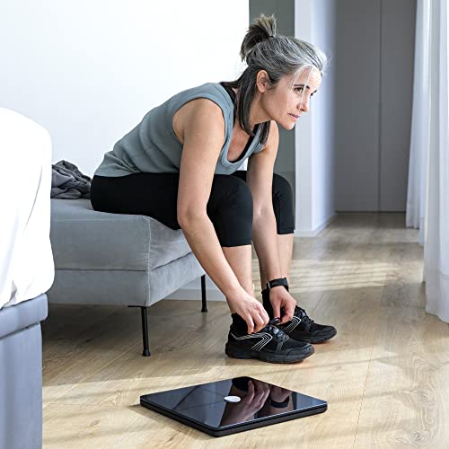 QardioBase X Smart WiFi Scale and Full Body Composition 12 Fitness Indicators Analyzer. App-Enabled for iOS, Android, iPad, Apple Health. Athlete, Pregnancy and Multi-User Modes. by Qardio
