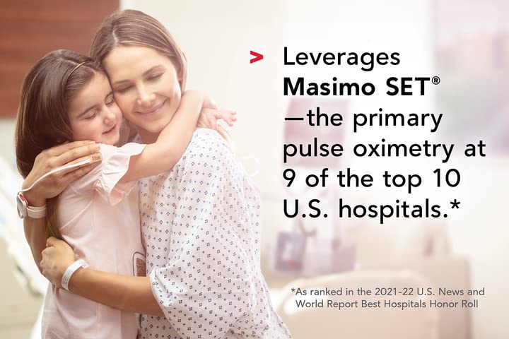 Masimo MightySat Fingertip Pulse Oximeter with Bluetooth, Monitor Blood Oxygen Saturation and Breathing Rate, OLED Screen, Touchpad, Long Battery Life from Masimo