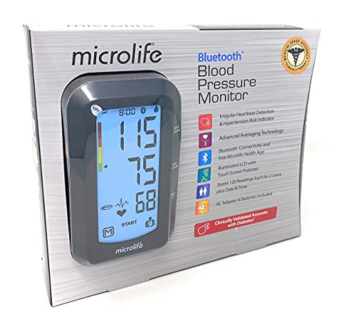 Costco Microlife Bluetooth Upper Arm Blood Pressure Monitor with Irregular Heartbeat Detection Bluetooth Connectivity and Free Microlife Health App by Microlife