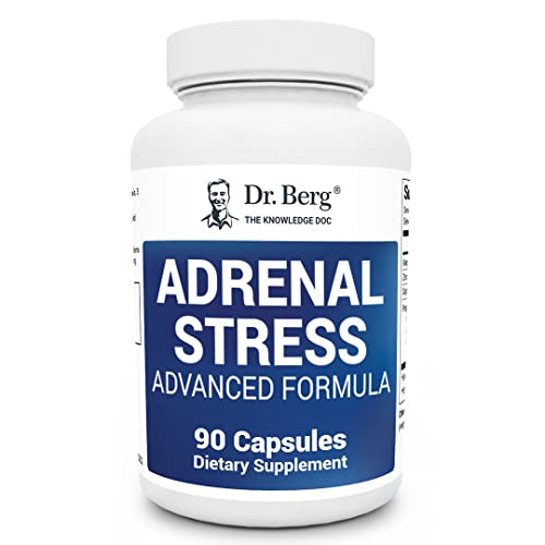 Dr. Bergâs Adrenal Stress Advanced Formula - Reduce Stress & Anxiety Relief Supplement - Mood Support, More Focus, Feel Relaxed - Cortisol Manager w/ Ashwagandha Extract - 90 Capsules by The Health & Wellness Center, Inc.
