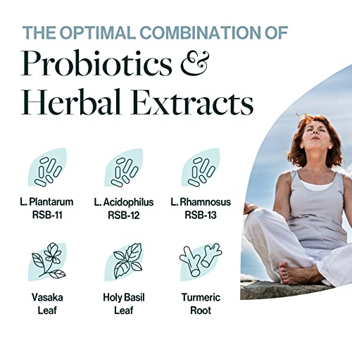 ResBiotic resB Lung Support â Probiotics for Lung Health for Women & Men â Doctor Formulated, Supports Digestion, Immune Function, and Lung Health â 15 Billion CFU per Capsule, 60 Capsules per Bottle from ResBiotic