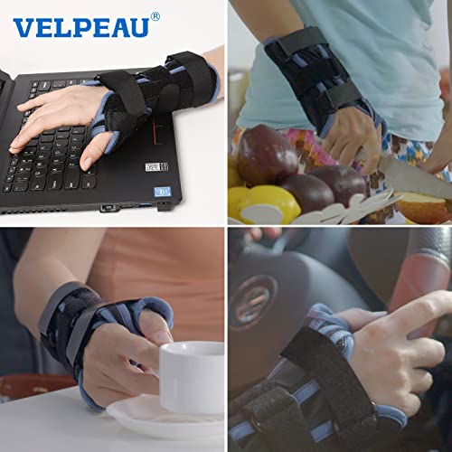 VELPEAU Wrist Brace with Thumb Spica Splint for De Quervain's Tenosynovitis, Carpal Tunnel Pain, Stabilizer for Tendonitis, Arthritis, Sprains & Fracture Forearm Support Cast (Regular, Right Hand-M) by 