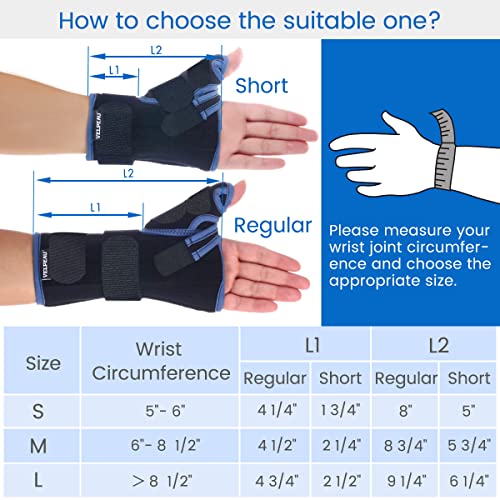 VELPEAU Wrist Brace with Thumb Spica Splint for De Quervain's Tenosynovitis, Carpal Tunnel Pain, Stabilizer for Tendonitis, Arthritis, Sprains & Fracture Forearm Support Cast (Regular, Right Hand-M) by 