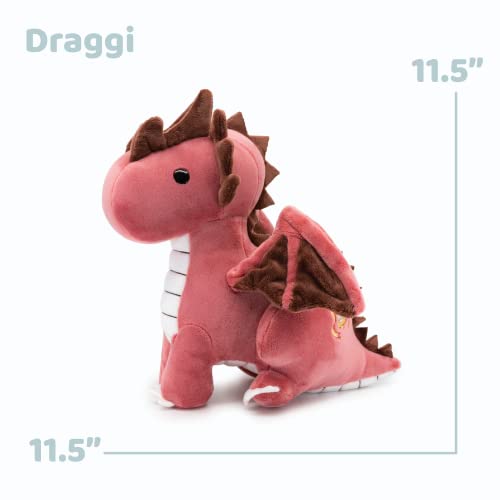 Bellzi Fire Dragon - Cute Stuffed Animal Plush Toy - Adorable Soft Dragon Toy Plushies and Gifts - Perfect Present for Kids, Babies, Toddlers - Draggi from Bellzi