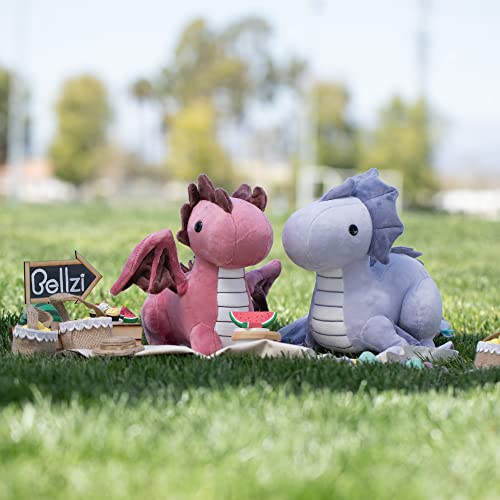 Bellzi Fire Dragon - Cute Stuffed Animal Plush Toy - Adorable Soft Dragon Toy Plushies and Gifts - Perfect Present for Kids, Babies, Toddlers - Draggi from Bellzi
