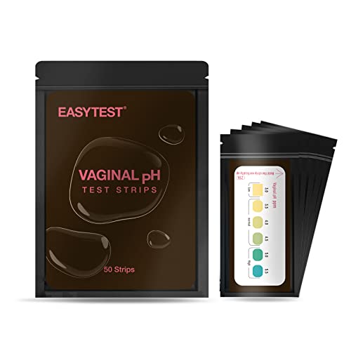 EASYTEST Vaginal pH Test Strips for Women, Monitor Feminine Vaginal Intimate Health, Balance pH Acidity & Alkalinity Level 3.0-5.5 Prevent Infections at Home 50 Counts from EASYTEST
