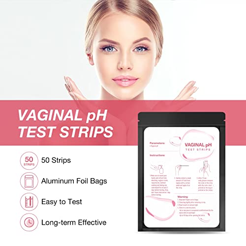 EASYTEST Vaginal pH Test Strips for Women, Monitor Feminine Vaginal Intimate Health, Balance pH Acidity & Alkalinity Level 3.0-5.5 Prevent Infections at Home 50 Counts from EASYTEST
