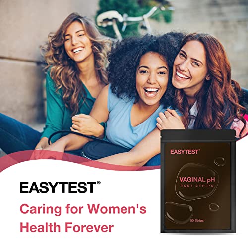 EASYTEST Vaginal pH Test Strips for Women, Monitor Feminine Vaginal Intimate Health, Balance pH Acidity & Alkalinity Level 3.0-5.5 Prevent Infections at Home 50 Counts from EASYTEST
