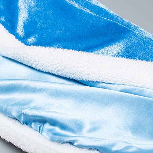 Party Chili Fur Princess Hooded Cape Cloaks Costume for Girls Dress Up Blue 2-3 Years(100cm) by 