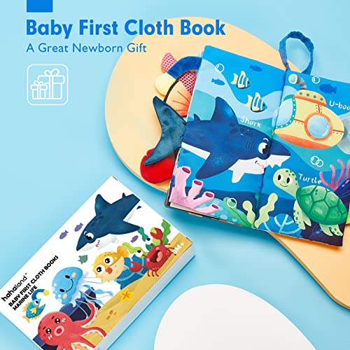 Baby Books 0-6 Months,Infant Tummy Time Toys High Contrast Sensory Baby Toys 6 to 12 Months Touch Feel Book Gift Christmas Stocking Stuffers for Boys Girls 0-3 Months Book Early Learning Stroller Toy by CubicFun Toys Industrial Co., Ltd.
