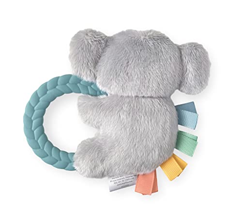 Itzy Ritzy - Ritzy Rattle Pal with Teether; Features A Minky Plush Character, Gentle Rattle Sound & Soft Teether; Koala by Itzy Ritzy