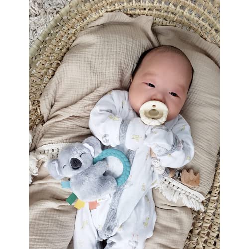 Itzy Ritzy - Ritzy Rattle Pal with Teether; Features A Minky Plush Character, Gentle Rattle Sound & Soft Teether; Koala by Itzy Ritzy
