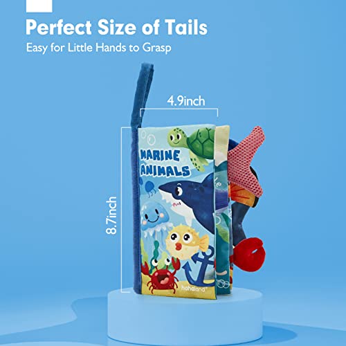 Baby Books 0-6 Months,Infant Tummy Time Toys High Contrast Sensory Baby Toys 6 to 12 Months Touch Feel Book Gift Christmas Stocking Stuffers for Boys Girls 0-3 Months Book Early Learning Stroller Toy by CubicFun Toys Industrial Co., Ltd.