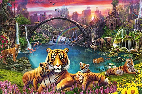 Ravensburger Tigers in Paradise 3000 Piece Jigsaw Puzzle for Adults - 16719 - Every Piece is Unique, Softclick Technology Means Pieces Fit Together Perfectly from Ravensburger