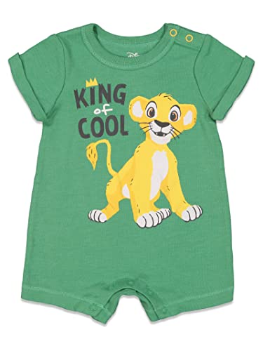 Disney Lion King Baby Boys Romper & Sunhat Set 3-6 Months Green from Bentex Group Inc.