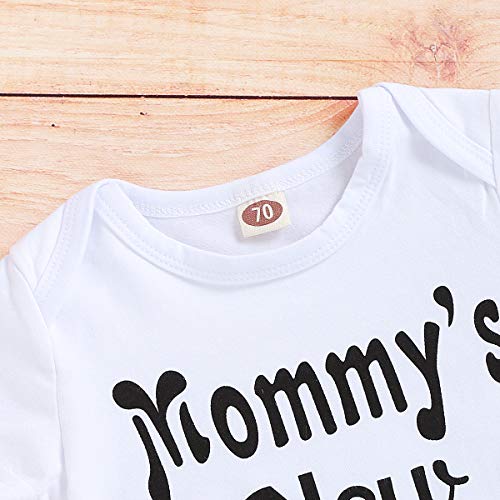 3Pcs Baby Boy Clothes Newborn Infant Bodysuit Summer Cotton Short Sleeve Romper +Pants+Hat Outfits Set (White#1, 0-6 Months) from 