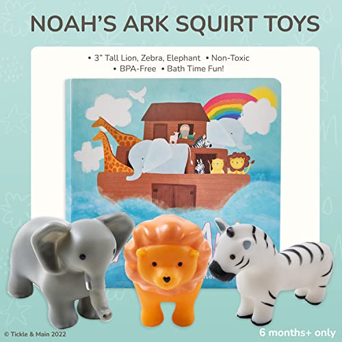My First Noahs Ark Baby Gift Set - Includes Book, Lamb Hooded Towel, and 3 Squirt Toys. Great for Boys and Girls Newborn Infant and Toddler by Tickle & Main