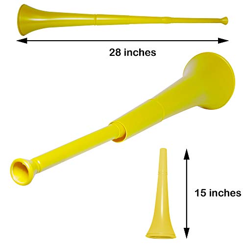 Windy City Novelties World Cup Collapsible Stadium Horn - 28" (Yellow) from Windy City Novelties