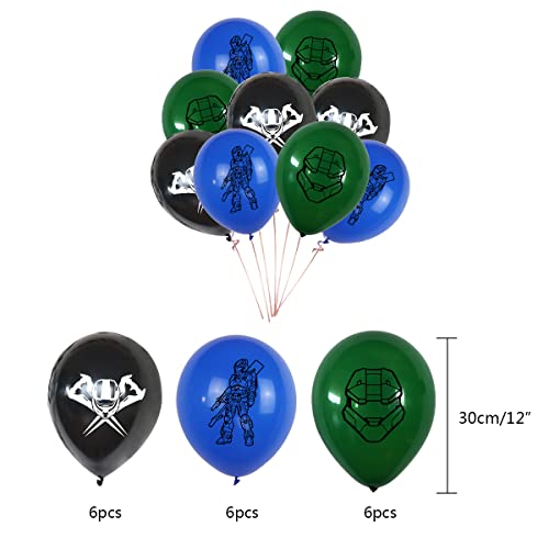 Chieftain game Birthday Party Supplieschief Decorations include Cake Topper, Cupcake Toppers, Banner, Balloons.Perfect for boys' game themed birthday party supplies by XIAOHUANXIONG