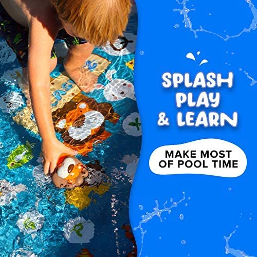 SplashEZ MoldFree Bath Toys for Babies 1M+ and Toddlers , 5 Pack Animal No Holes Bath Toys, Non Squirting Bath Toys for Tub,Beach,Pool, BPA-Free, Dishwasher-Safe, Infant Bathtub Toys from SplashEZ