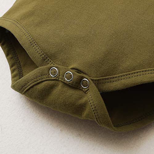 Renotemy Infant Baby Girl Summer Clothes Newborn Outfits Romper Little Sassy Pants Sets Baby Girl Clothes 0-3 Months Green from 