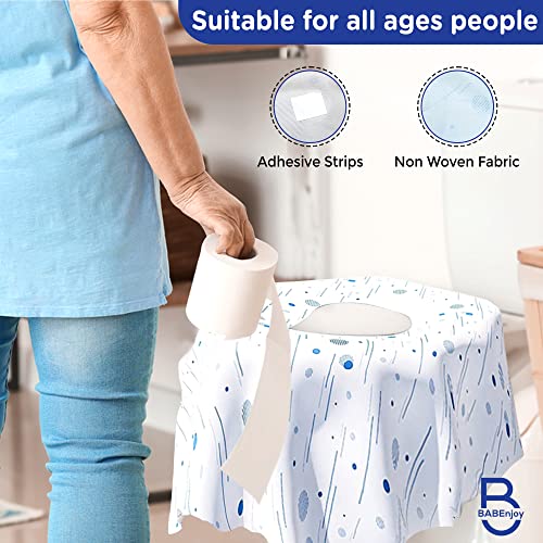 Toilet Seat Covers Disposable 20 Pack BABEnjoy - Extra Large - Disposable Toilet Seat Covers for Kids, Toddlers, Adults, Use for Potty Training, Public Bathroom, Airplane Toilet Seat Cover Spot Style from BABEnjoy