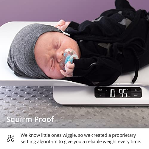 Greater Goods Smart Baby Scale, Bluetooth Connected Device, Toddler Scale, Pet Scale, Infant Scale with Hold Function (White) by Greater Goods