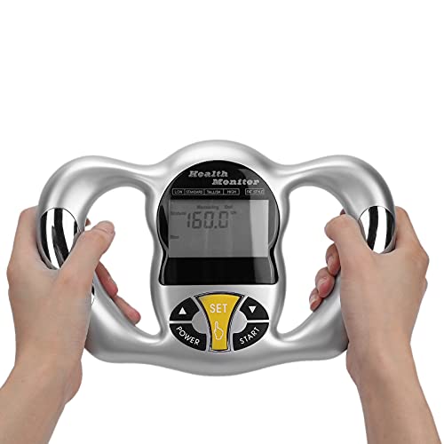 Digital Body Fat Analyzer, Electronic BMI Handheld Body Fat Monitor with LCD Display, Multifunctional Portable Body Fat Measurement Device for Weight Loss, Fitness Monitoring, Personal Health from BHDK