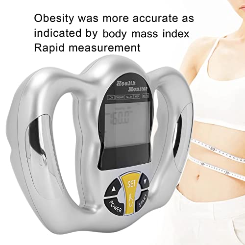 Digital Body Fat Analyzer, Electronic BMI Handheld Body Fat Monitor with LCD Display, Multifunctional Portable Body Fat Measurement Device for Weight Loss, Fitness Monitoring, Personal Health from BHDK