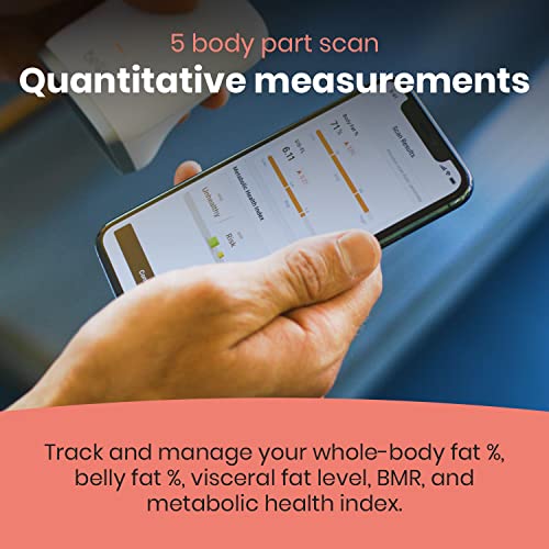 Bello 2 - Tailored Body Fat Management Device and Smart App - Handheld Whole-Body Fat Scanner and Metabolism Tracker - Bluetooth Body Fat Measurement Tool - Compatible with Apple Health & Google Fit by Olive Healthcare Inc.