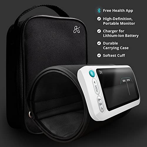 Greater Goods Blood Pressure Monitor - Premium, All-in-One | Smart, Bluetooth, Portable Heart Rate Monitor | Intuitively Designed, Comfortable Blood Pressure Cuff That is Easy to Use from Greater Goods