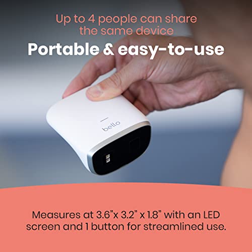 Bello 2 - Tailored Body Fat Management Device and Smart App - Handheld Whole-Body Fat Scanner and Metabolism Tracker - Bluetooth Body Fat Measurement Tool - Compatible with Apple Health & Google Fit by Olive Healthcare Inc.