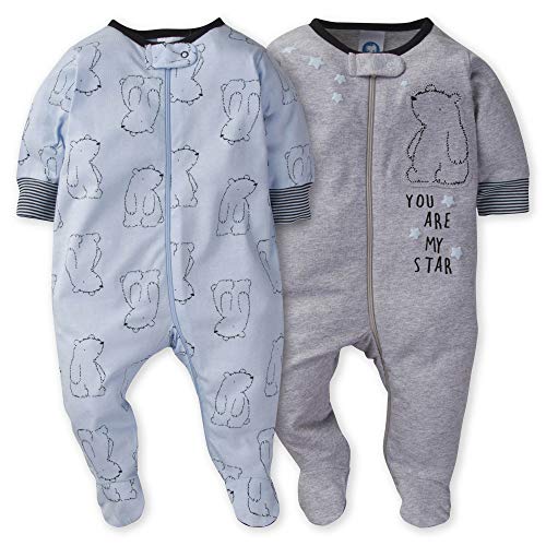 Gerber Baby Boys' 2-Pack Sleep 'N Play, Hello Bear, 0-3 Months from GERLO