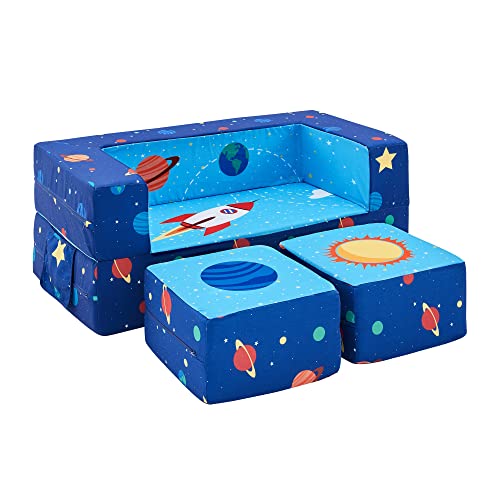 Ulax Furniture Kids Couch Modular Loveseat Children Furniture for Playroom by Ulax Furniture