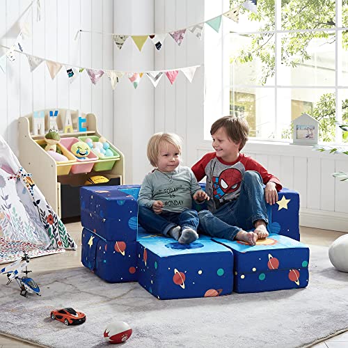 Ulax Furniture Kids Couch Modular Loveseat Children Furniture for Playroom by Ulax Furniture