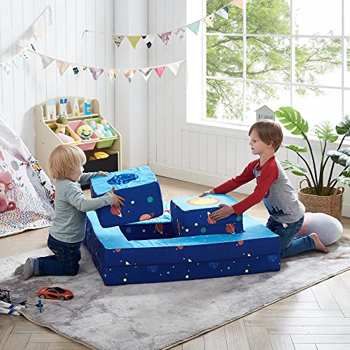 Ulax Furniture Kids Couch Modular Loveseat Children Furniture for Playroom by Ulax Furniture