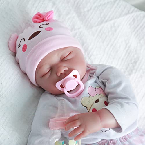 Kaydora Reborn Baby Doll Girl, 22 inch Soft Weighted Body, Cute Lifelike Handmade Silicone Sleeping Doll by Kaydora