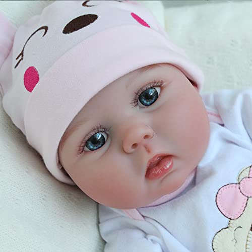 CHAREX Reborn Baby Dolls Lucy, 22 inch Realistic Girl Doll, Lifelike Soft Vinyl Weighted Gift Set from Mikaiqi
