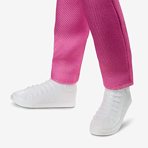 Ken Doll, Barbie Looks, Black Hair, Color Block Outfit, Purple Mesh Top with Pink Pants, Style and Pose, Fashion Collectibles by Mattel