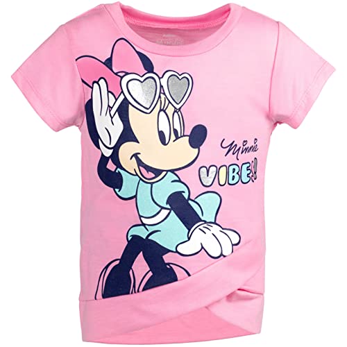 Disney Minnie Mouse Toddler Girls Graphic T-Shirt & Leggings Set Blue/Pink 5T from Bentex Group, Inc.