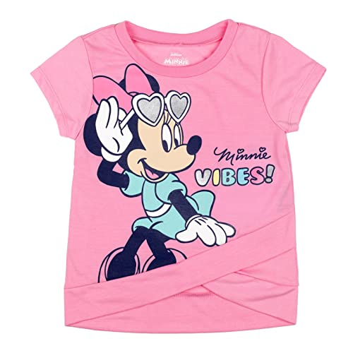 Disney Minnie Mouse Toddler Girls Graphic T-Shirt & Leggings Set Blue/Pink 5T from Bentex Group, Inc.