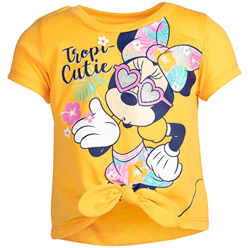 Disney Minnie Mouse Baby Girls Graphic T-Shirt & Shorts Set Orange 18 Months from Bentex Group, Inc.