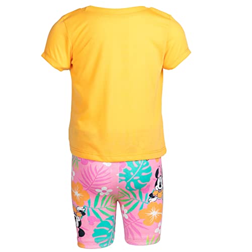 Disney Minnie Mouse Baby Girls Graphic T-Shirt & Shorts Set Orange 18 Months from Bentex Group, Inc.